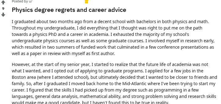 10 Best Entry Level Jobs for Physics Majors (Avg. Salary: $70K/yr) 3 Physics degree regrets & career advice: reddit