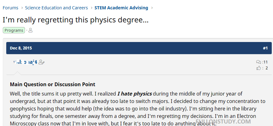 10 Best Entry Level Jobs for Physics Majors (Avg. Salary: $70K/yr) 2 Regretting the physics degree