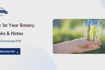 BSc 1st Year Botany Books & Notes PDF