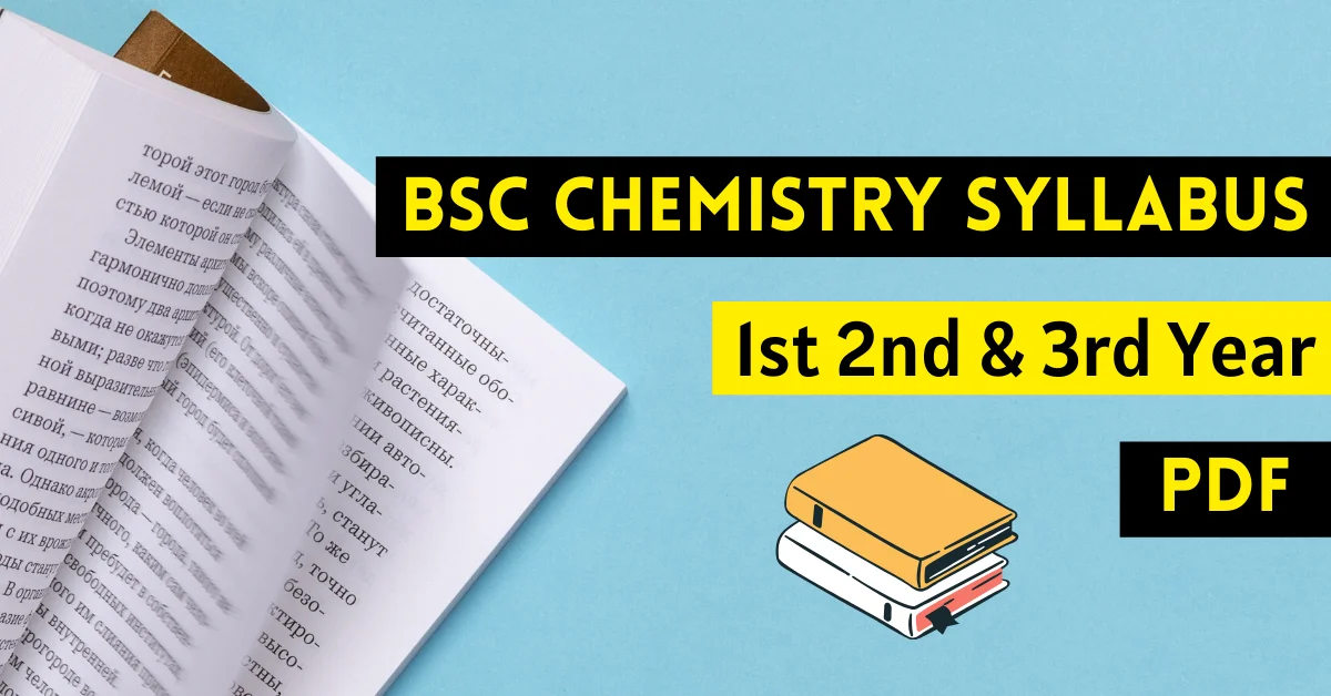 BSc Chemistry Syllabus PDF