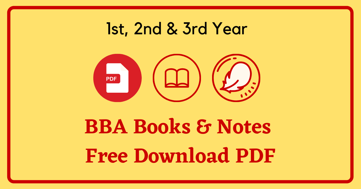 Bba Books Notes Free Download Pdf 1st 2nd 3rd Year