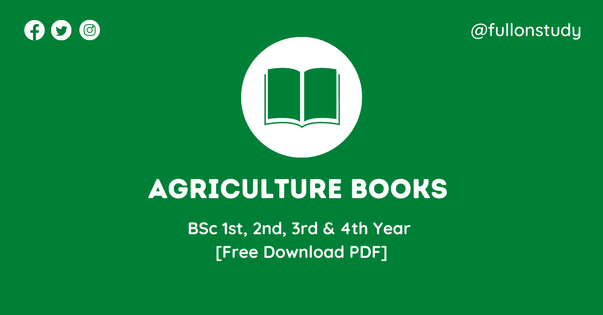 BSc Agriculture Books