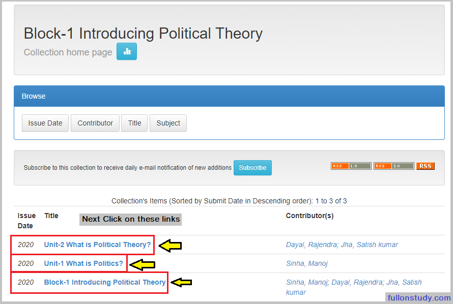How to download BA Political Science Books?