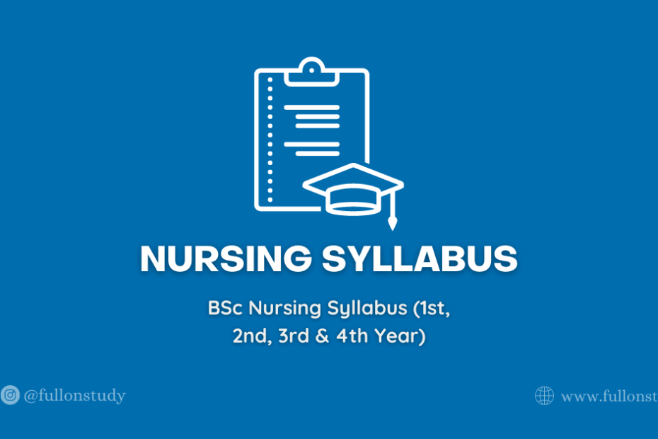 BSc Nursing Syllabus
