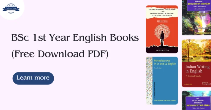 BSc 1st Year English Books PDF