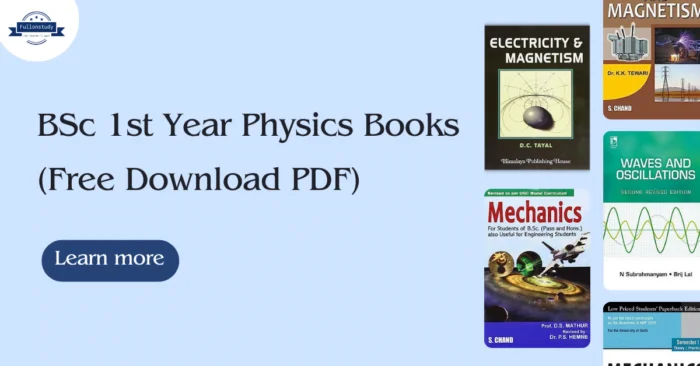 BSc 1st Year Physics Books PDF